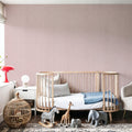 Weathered Checks, Dusty Rose Mural Wallpaper - room preview 04