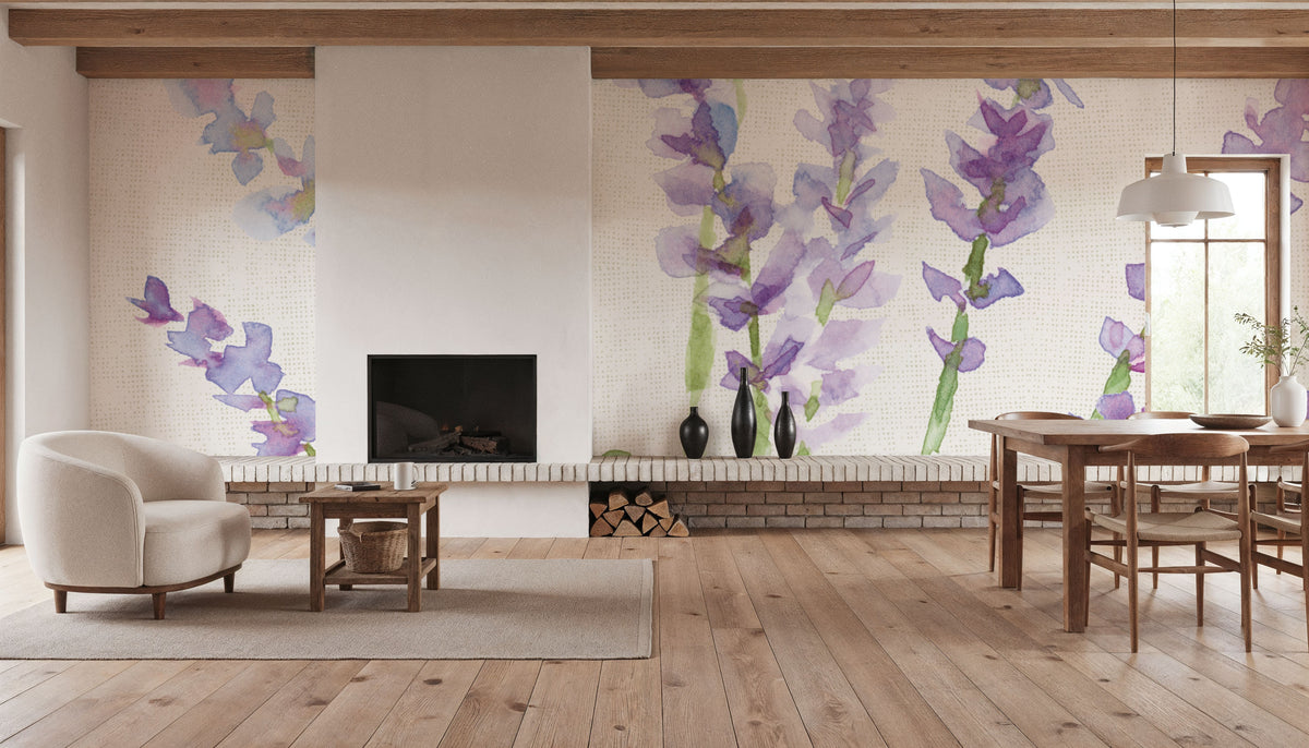 Fresh Floral VI Mural Wallpaper - room preview 04