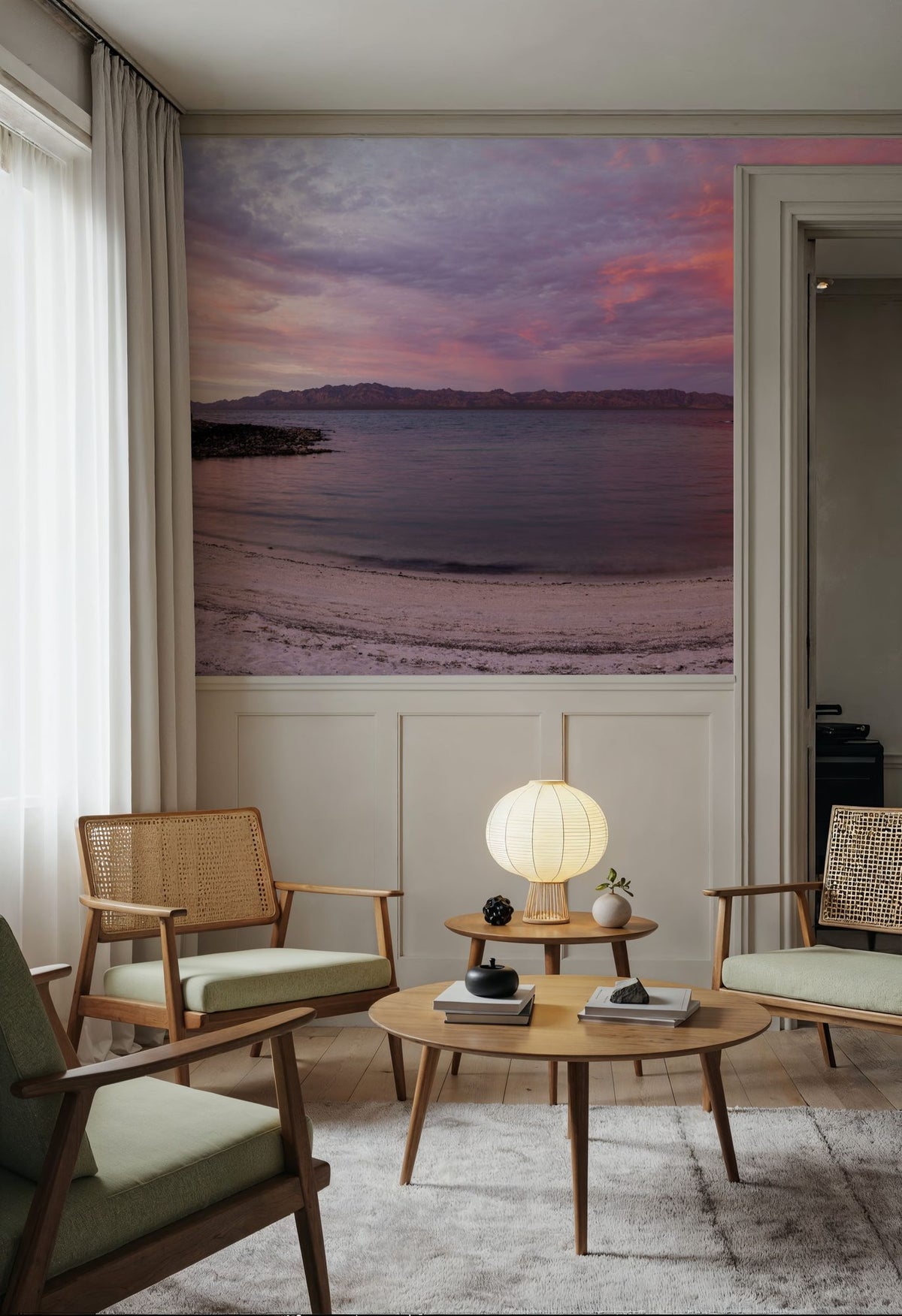 La Perla Sunrise Mural Wallpaper - room preview 04