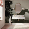 Morning Meadow Horses II Mural Wallpaper - room preview 04