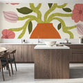 Flower Pot II Mural Wallpaper - room preview 04
