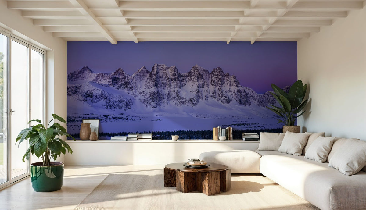 Ramparts Mountain Mural Wallpaper - room preview 04