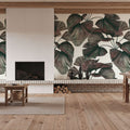 Ribbed Palm Fronds Mural Wallpaper - room preview 04