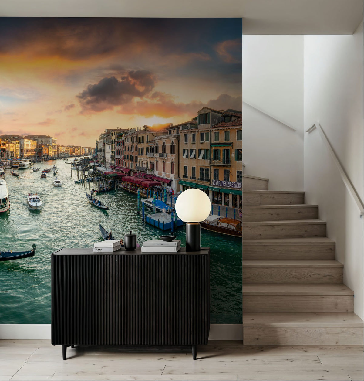 Grand Canal Sunset Mural Wallpaper - room preview 04