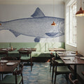 Skipjack Herring Mural Wallpaper - room preview 04