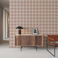 Zelij Simple Flowers Mural Wallpaper - room preview 04