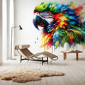 Vibrant Parrot's Tropical Essence Mural Wallpaper - room preview 04