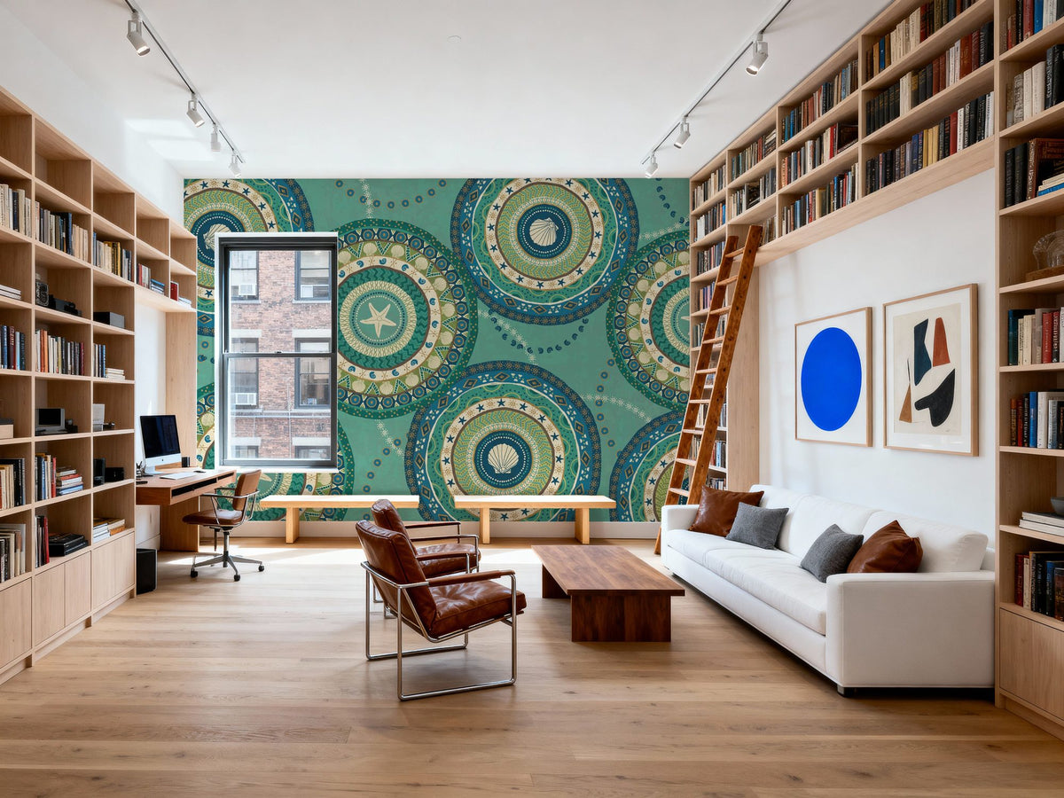 Coastal Treasure XV Mural Wallpaper - room preview 04