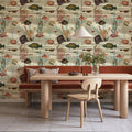 Under the Surface White Mural Wallpaper - room preview 04