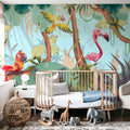 Parrot Hang Out Mural Wallpaper - room preview 04