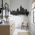 Mobile Alabama Skyline Black & White Mural Wallpaper - room preview 04