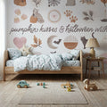 Pumpkins and Paws IV Mural Wallpaper - room preview 04