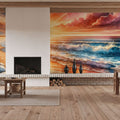 Ocean Twilight Mural Wallpaper - room preview 04