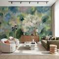 Hydrangea Mosaic Mural Wallpaper - room preview 04