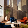 Golden Metropolis Up Close Mural Wallpaper - room preview 04