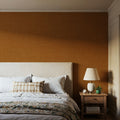 Mottled Linen Effect, Orange Mural Wallpaper - room preview 04