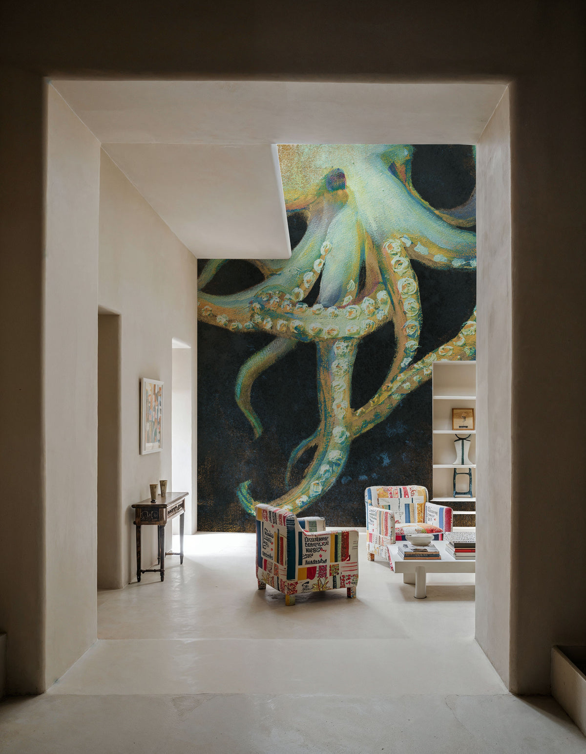 Ocean Octopus Mural Wallpaper - room preview 04