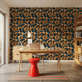 Koi Fish, Ocean Blue Mural Wallpaper - room preview 04
