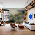 Neutral Valley Clouds Mural Wallpaper - room preview 04