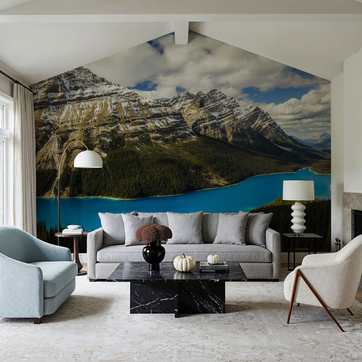 Peyto Lake Mural Wallpaper - room preview 04