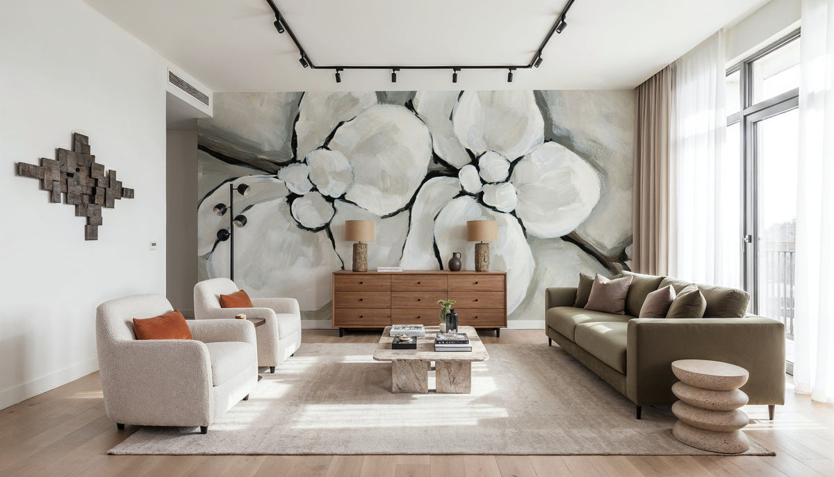 Heirloom Orchid Mural Wallpaper - room preview 04