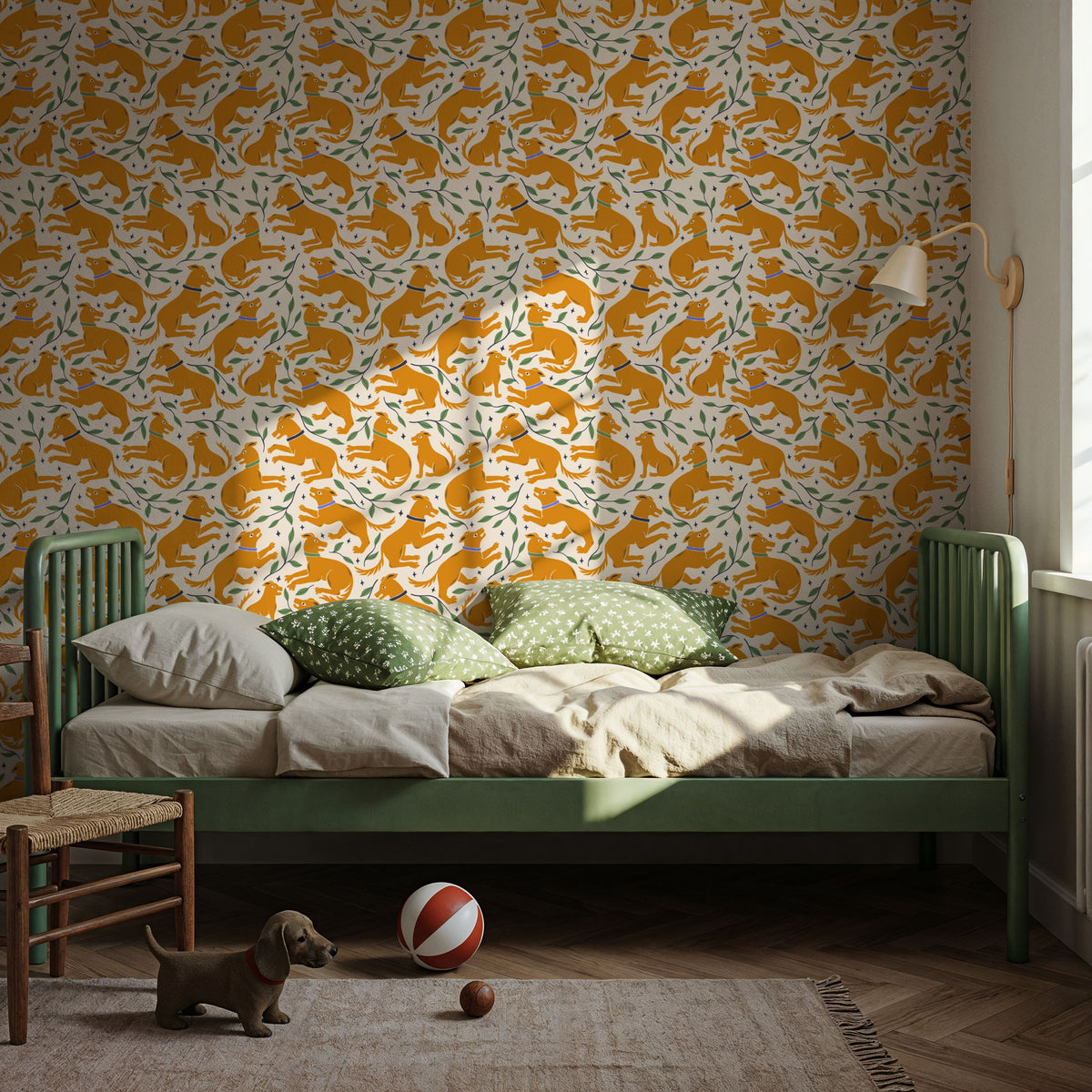 The Dogs of Devon Mural Wallpaper - room preview 04