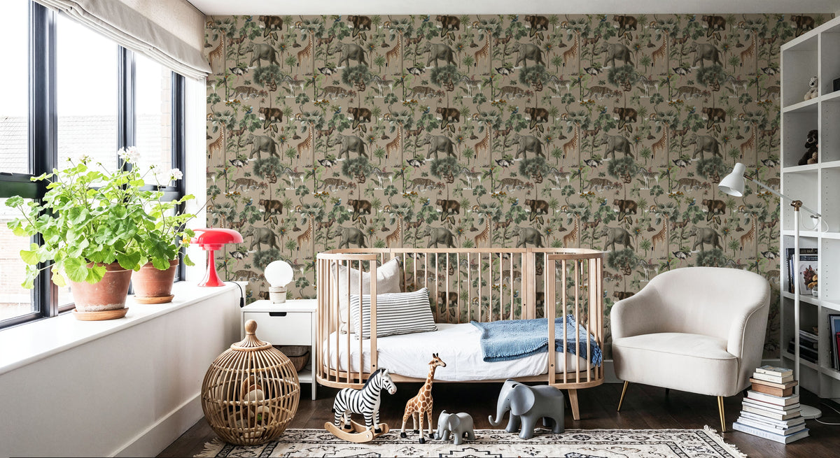 The Jungle Trail Mural Wallpaper - room preview 04