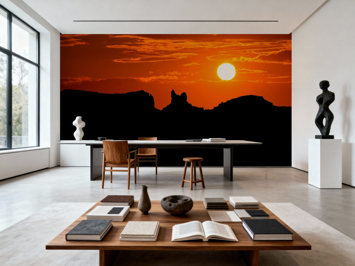 US 163 Sunset Mural Wallpaper - room preview 04