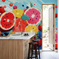 Fruits Approaching Mural Wallpaper - room preview 04
