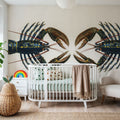 Crimson Crawfish Extravaganza Mural Wallpaper - room preview 04