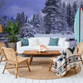 Winter Forest Junction Mural Wallpaper - room preview 04