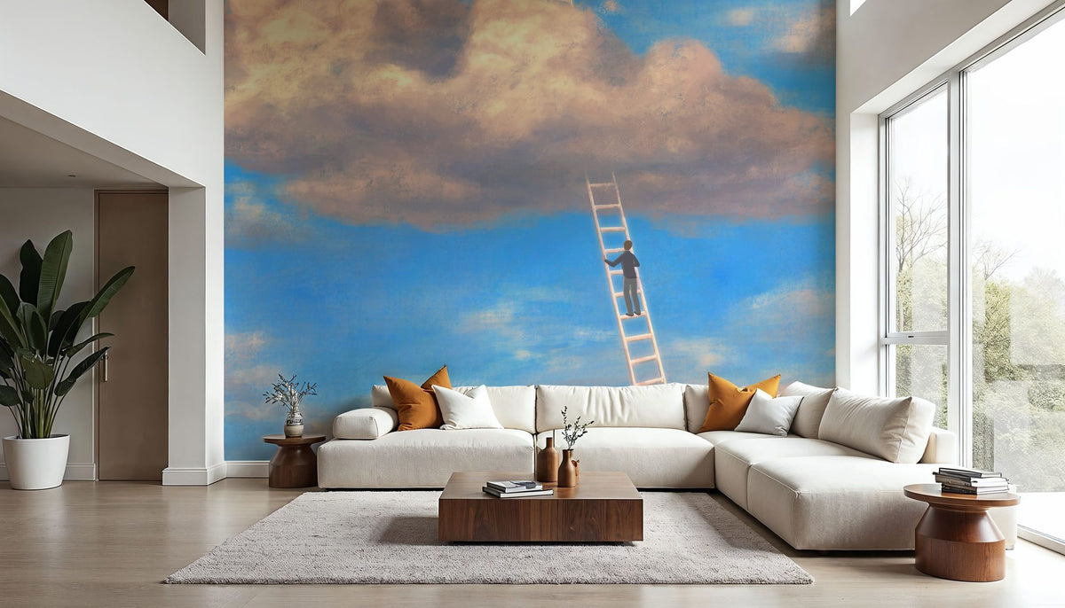 Sky Ladder Mural Wallpaper - room preview 04