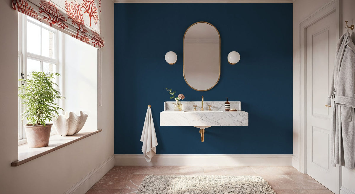 Linen Mist Bright Collection, Ocean Mural Wallpaper - room preview 04