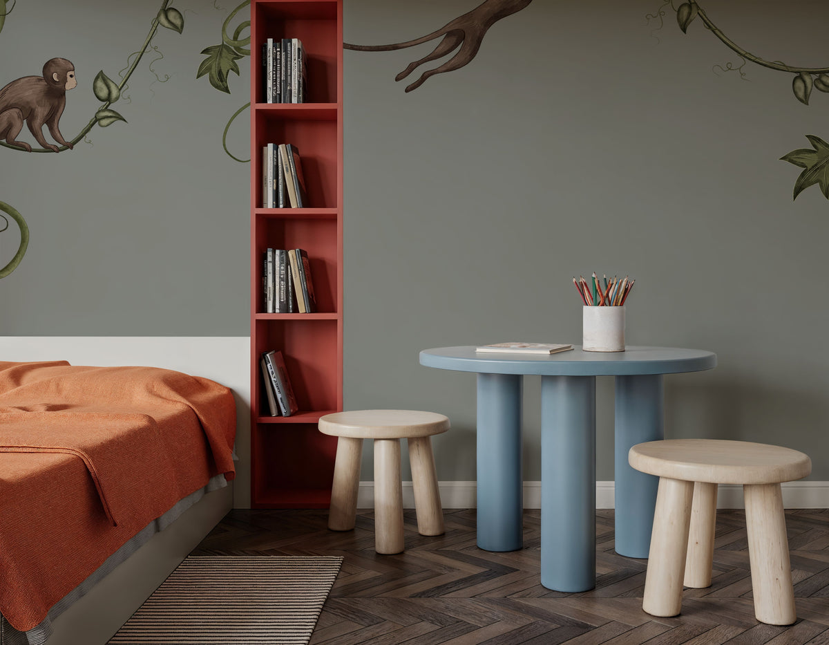 Monkey Jump, Laurel Mural Wallpaper - room preview 04