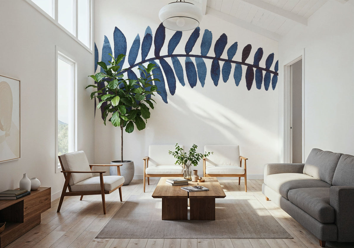 Forest Fern I Mural Wallpaper - Light Tone - room preview 04