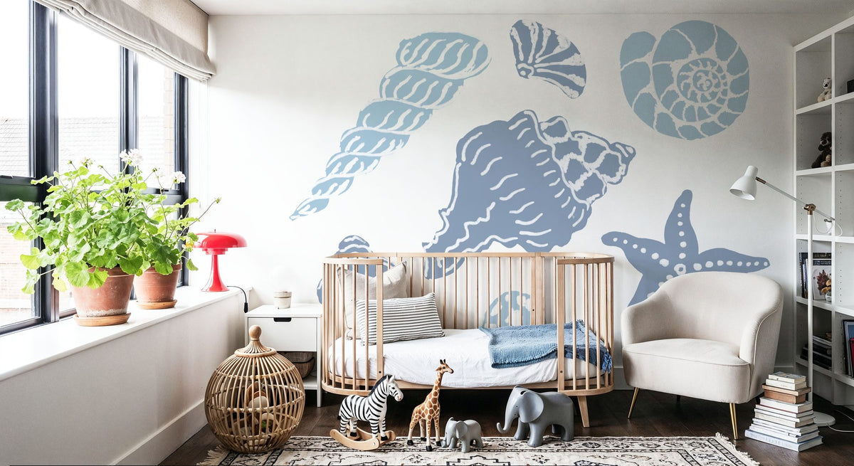 Shells on the Shore I Mural Wallpaper - room preview 04