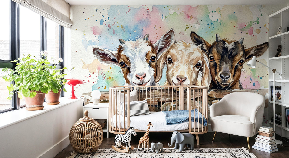 Kids - Cute Baby Animals Series Mural Wallpaper - room preview 04