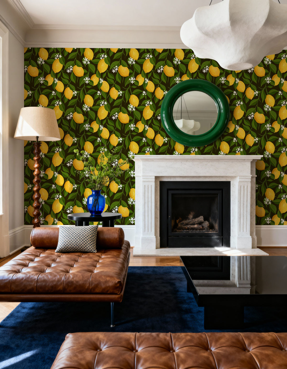 Papillion II, Brown Mural Wallpaper - room preview 04