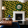 Papillion II, Brown Mural Wallpaper - room preview 04