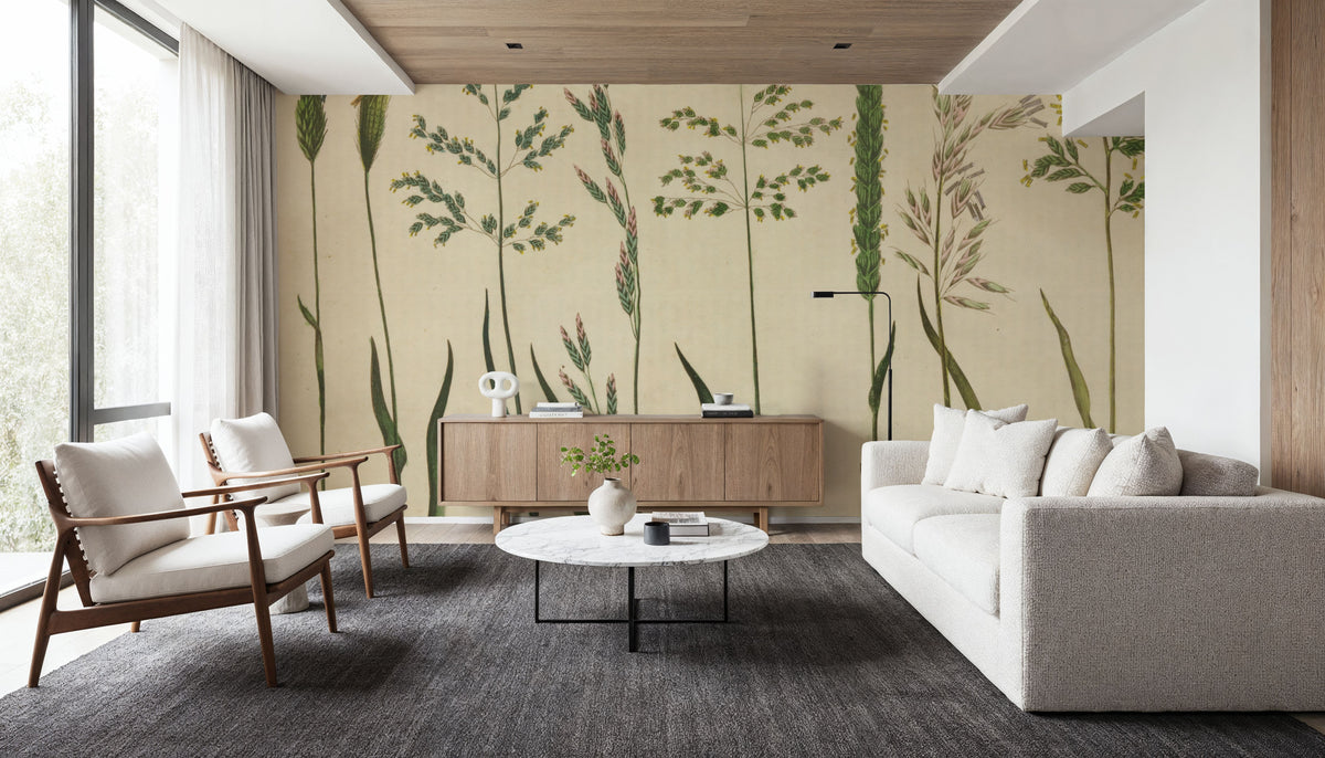 Herbal Botanical VII Mural Wallpaper - room preview 04