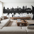 Nice France Skyline Black & White Mural Wallpaper - room preview 04