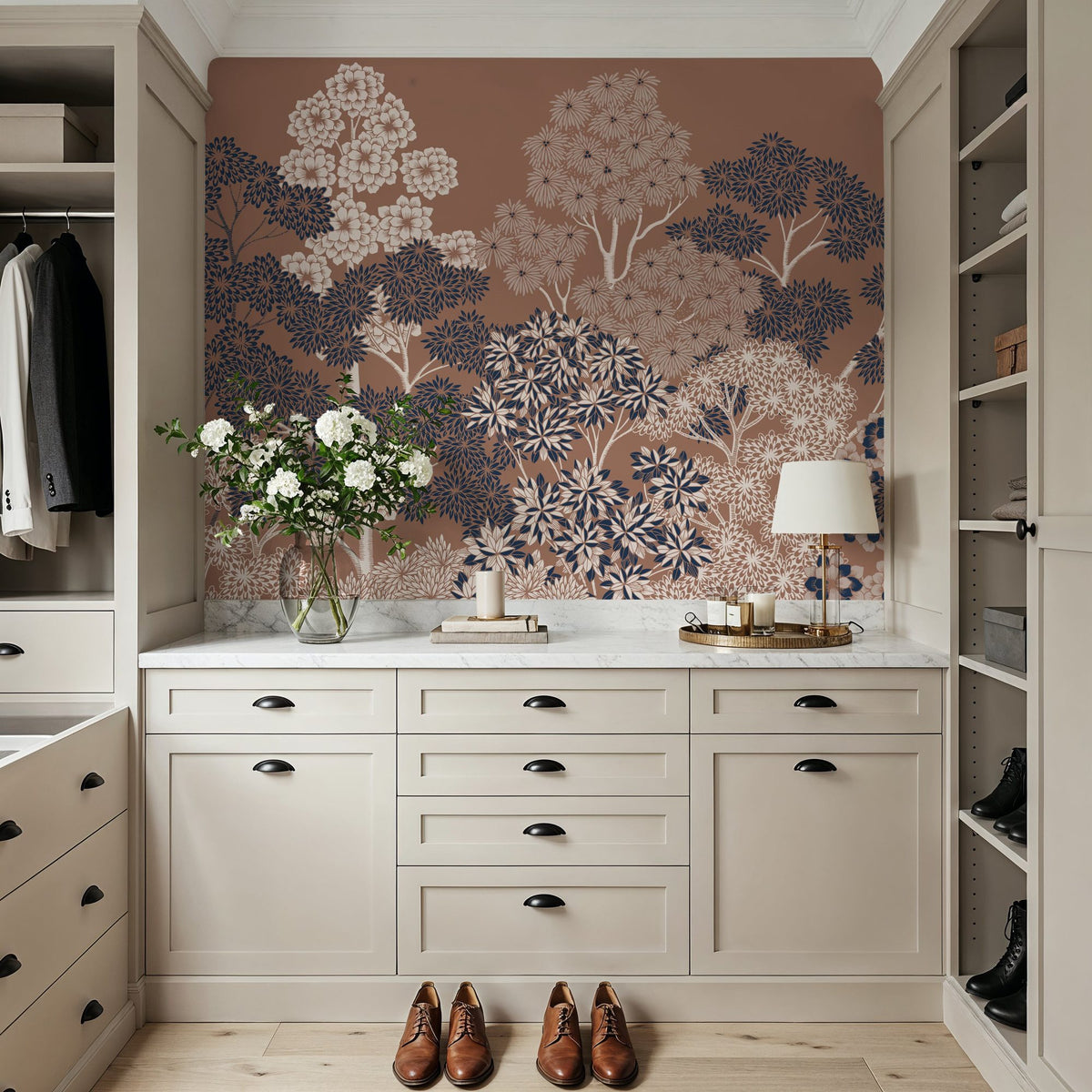 Overleaf Woodland, Fudge Mural Wallpaper - room preview 04