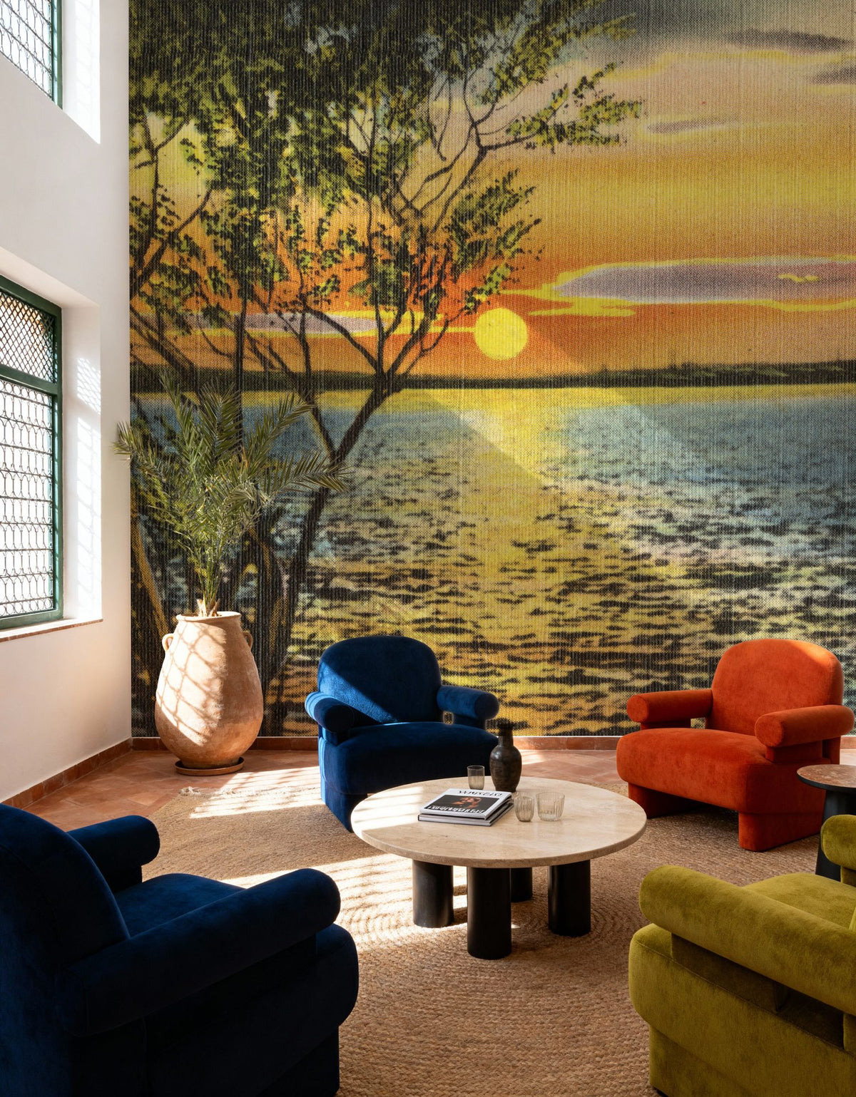 Greetings From Lake Sunset Mural Wallpaper - room preview 04