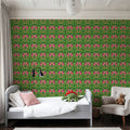Flamingo Friends Mural Wallpaper - Green Tone - room preview 04
