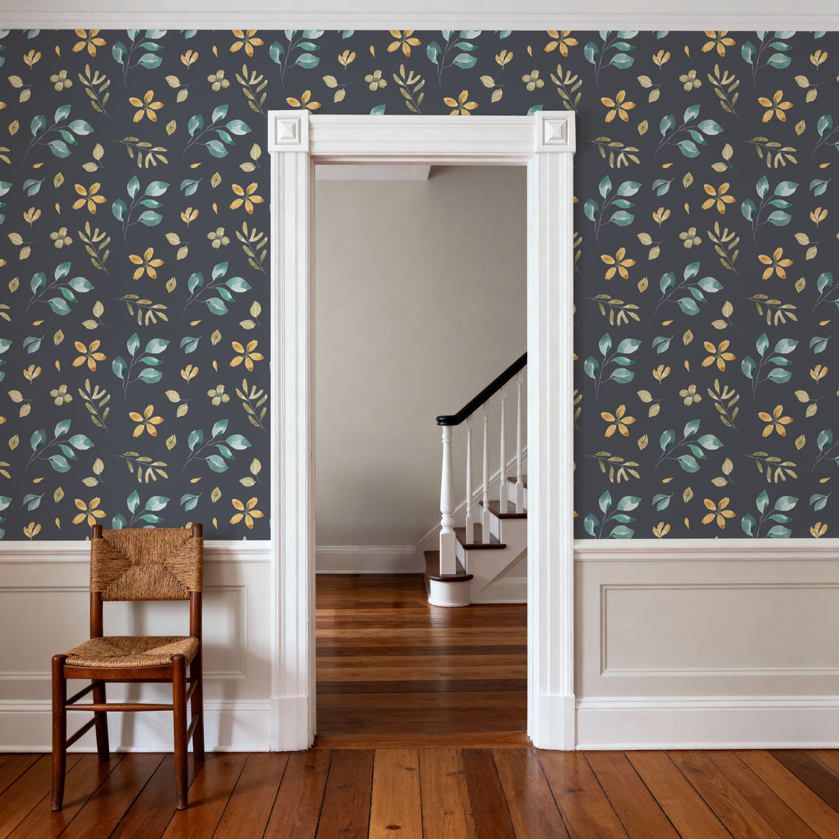 Watercolor Blossoms Mural Wallpaper - room preview 04