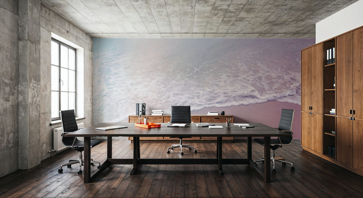 Pink Beach Mural Wallpaper - room preview 04