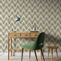 Woodland Tops Green Mural Wallpaper - room preview 04