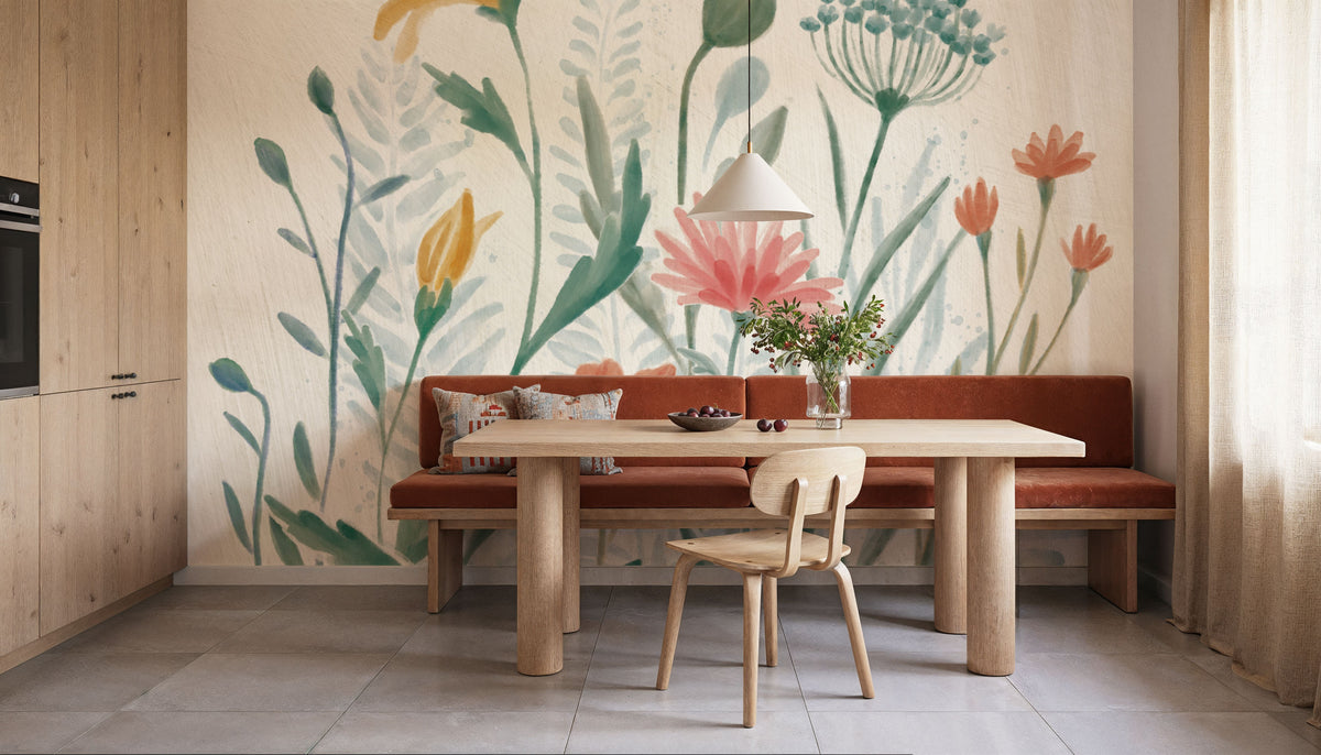 Wildflower Vibrations Mural Wallpaper - room preview 04
