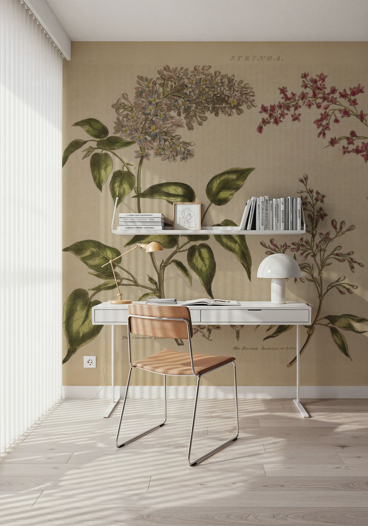 Herbal Botanical I Mural Wallpaper - room preview 04