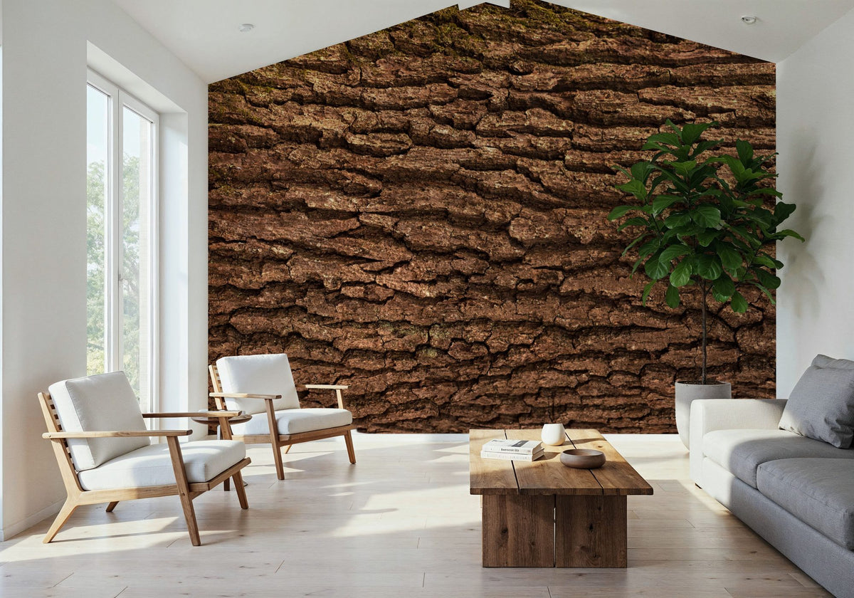 Moss Bark Mural Wallpaper - room preview 04